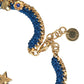 Bracciale Iam The Star in ottone dorato con catena