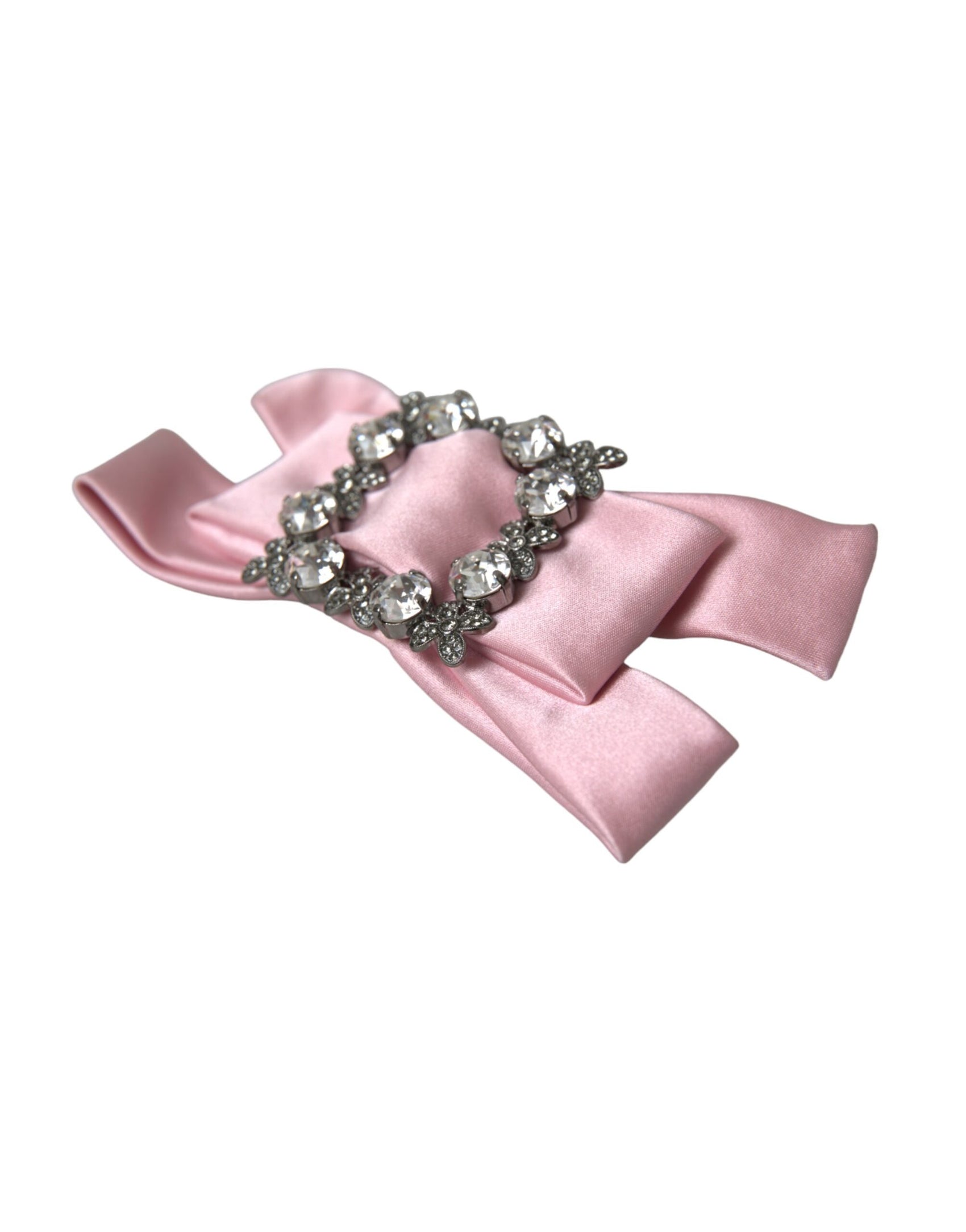 Spilla per capelli con cristalli satinati rosa