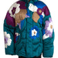 Multicolor Floral Windbreaker Puffer Jacket