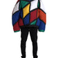 Multicolor Quilted Hooded Puffer Jacket