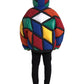 Multicolor Quilted Hooded Puffer Jacket