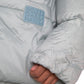 Light Blue Quilted Hooded Puffer Jacket Men