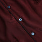 Kastanienbraunes Langarmhemd aus Jacquard-Seide mit Krone