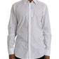 Weißes gepunktetes Baumwollkleid GOLD Shirt