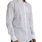 Weißes gepunktetes Baumwollkleid GOLD Shirt