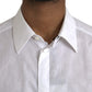 Weißes gepunktetes Baumwollkleid GOLD Shirt