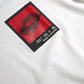 Weißes Herren-T-Shirt aus Baumwolle mit rotem Lippen-Print
