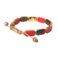 CZ Tiger Eye Red Coral 925 Silver Men Bracelet