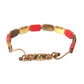 CZ Tiger Eye Red Coral 925 Silver Men Bracelet