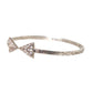 Bracciale rigido Arrow Crystal in argento 925 da donna