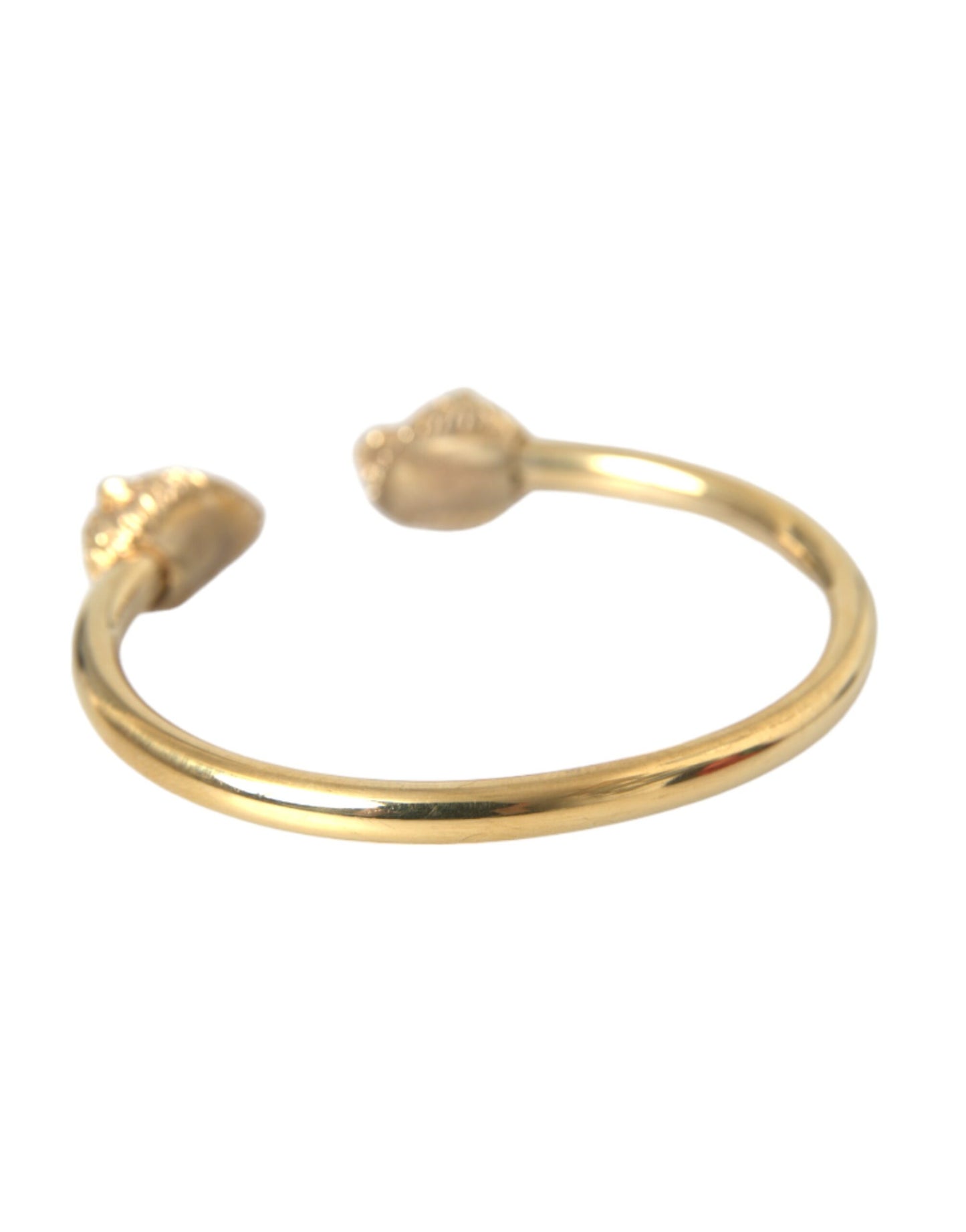 Bracciale rigido con leone in oro CZ da donna