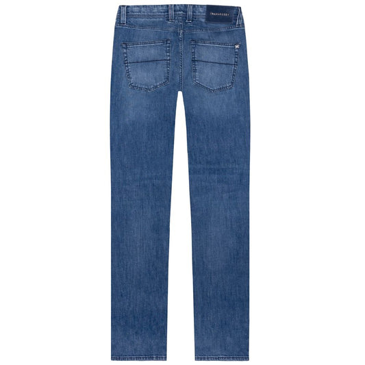 Blaue Herrenjeans aus Baumwolle