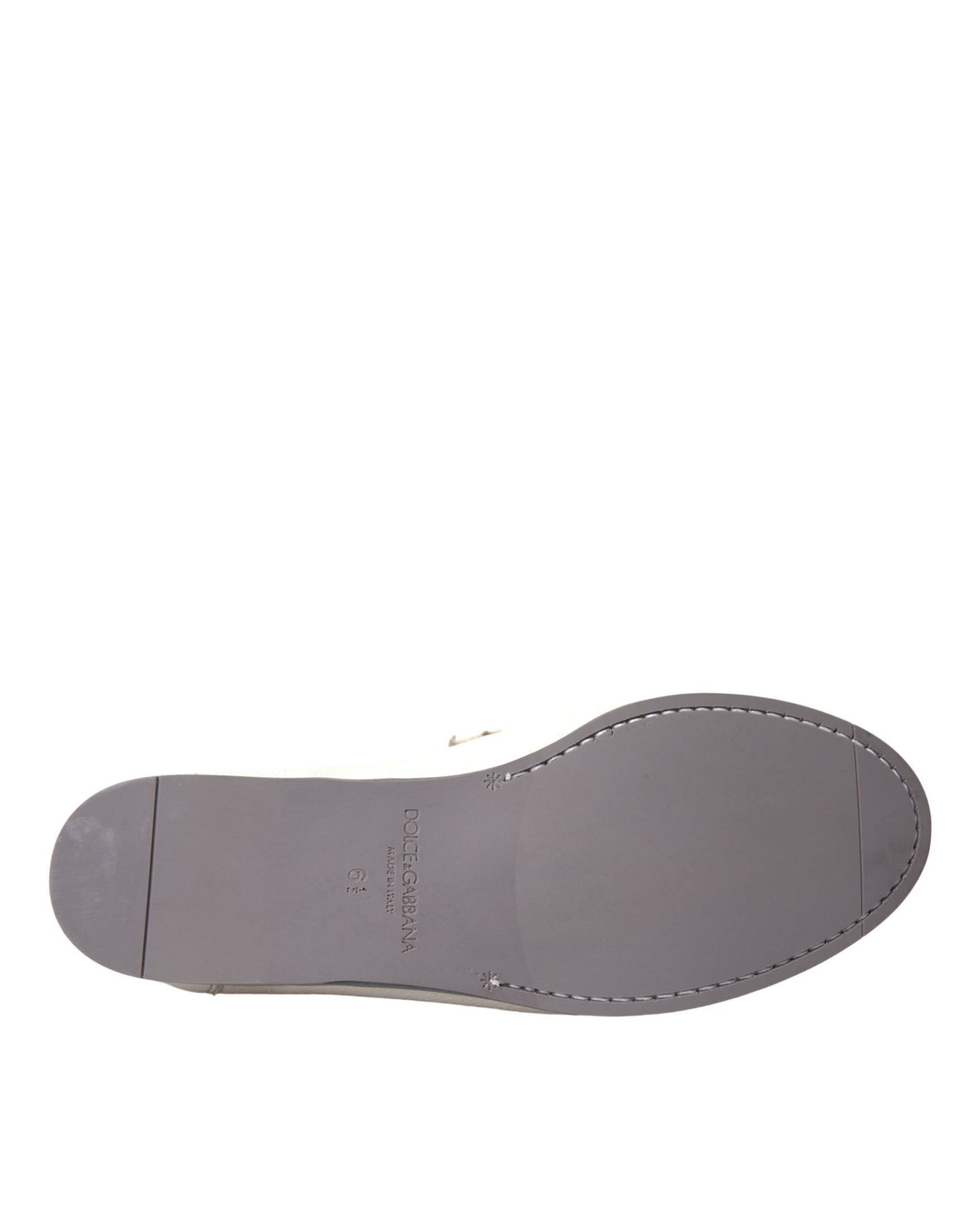 Mocassino Slip in Pelle Grigio Bianco Scarpe
