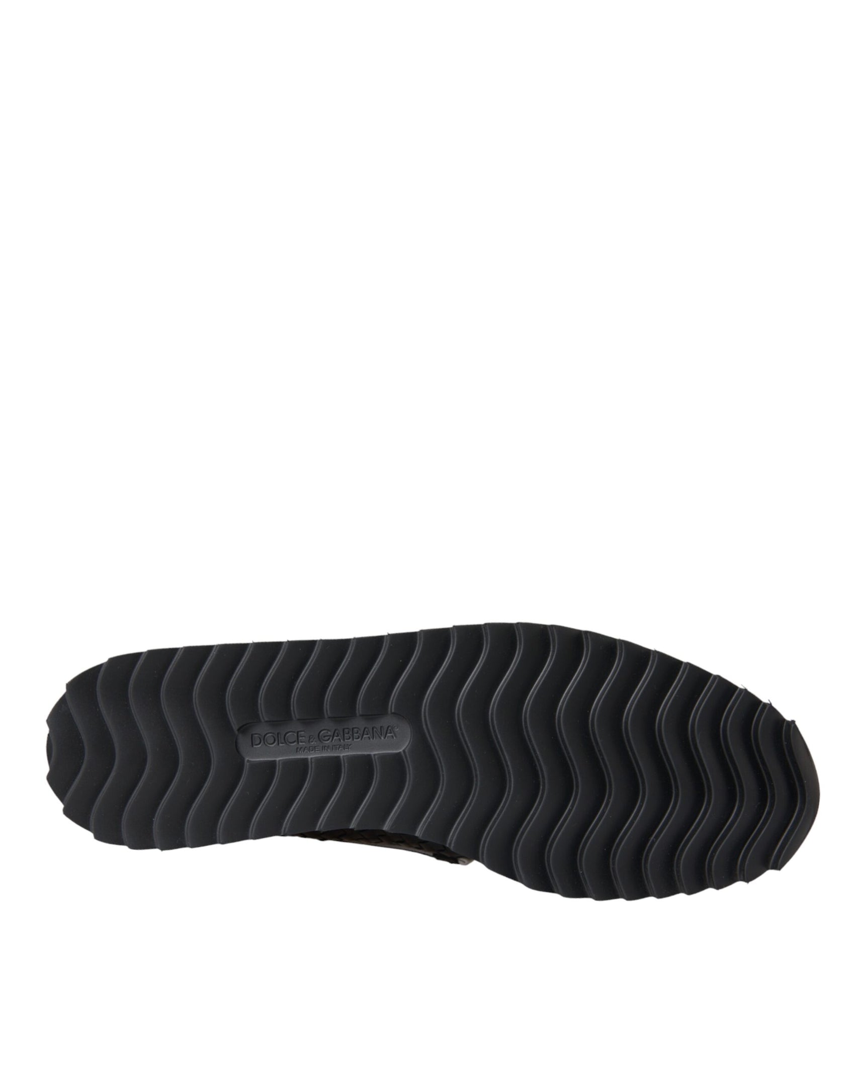 Mocassini da uomo in pelle di bufalo intrecciata nera