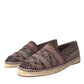 Scarpe basse Espadrillas in pelle di bufalo marrone