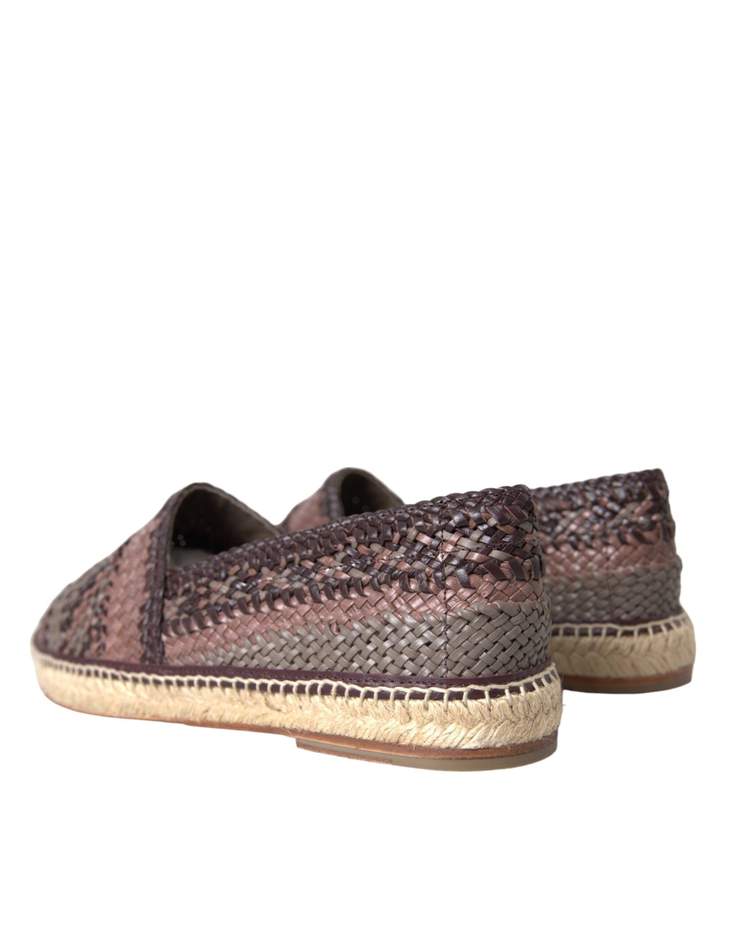 Braune Espadrilles aus Büffelleder