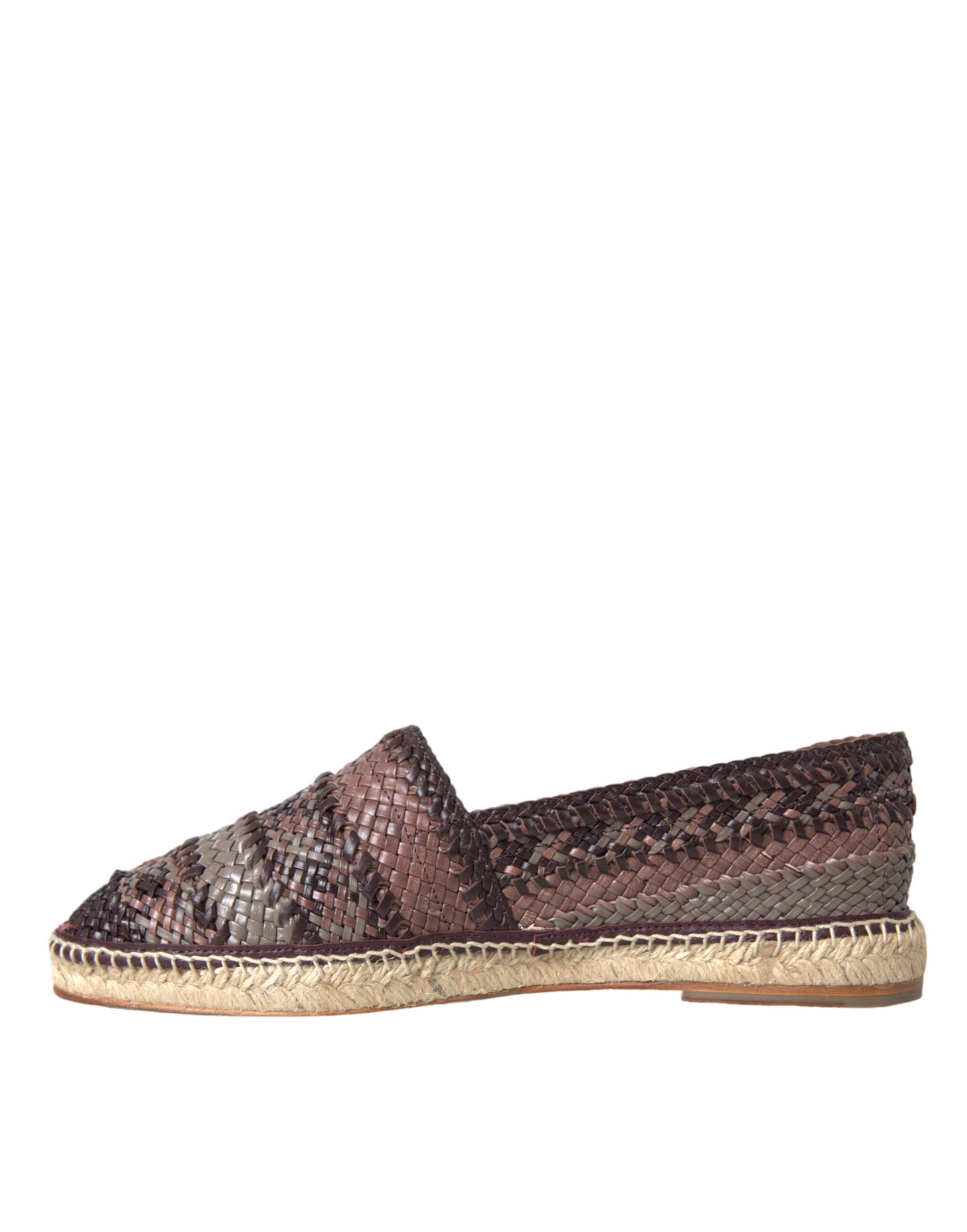 Braune Espadrilles aus Büffelleder