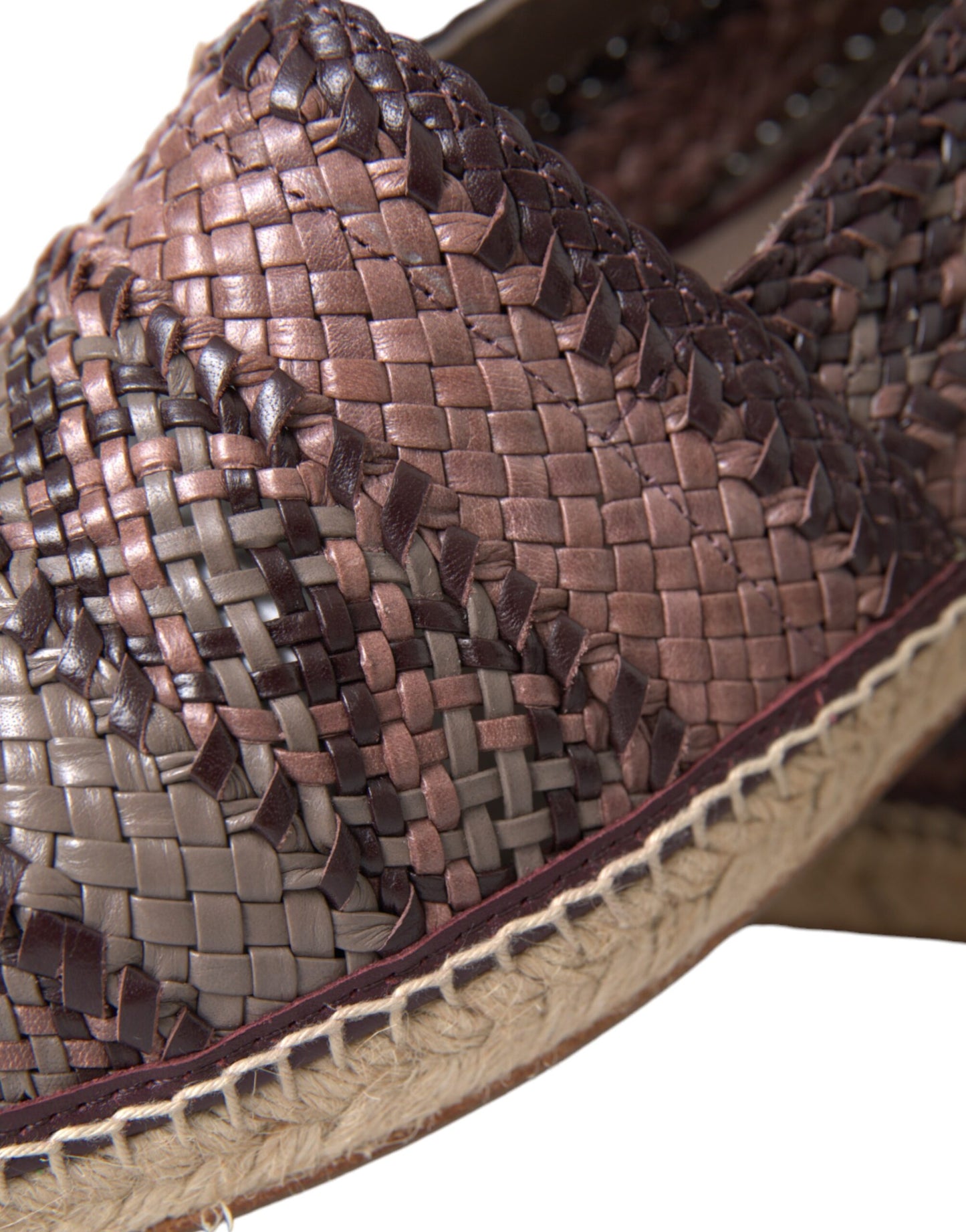 Scarpe basse Espadrillas in pelle di bufalo marrone