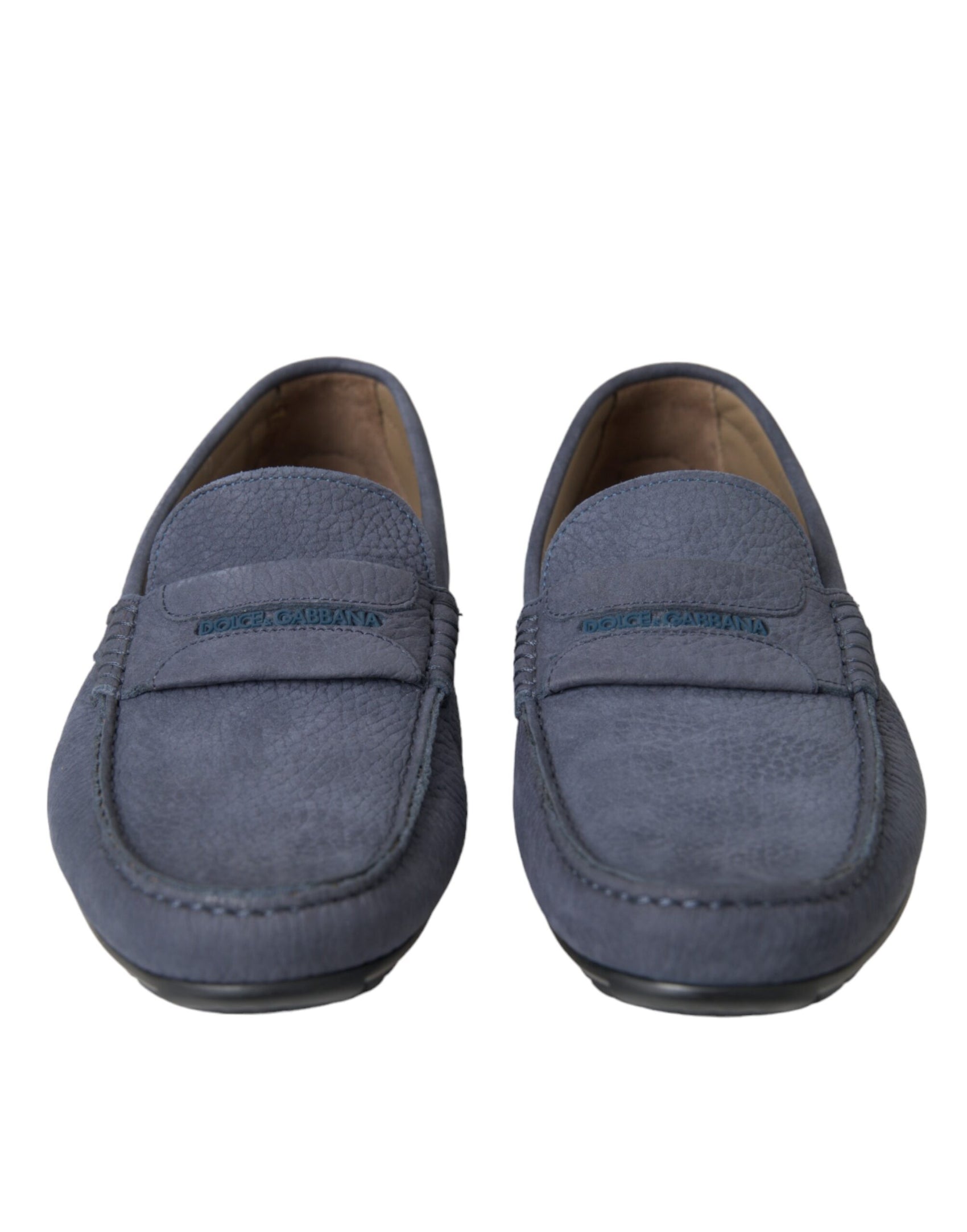 Mocassino Slip On in Pelle di Vitello Blu