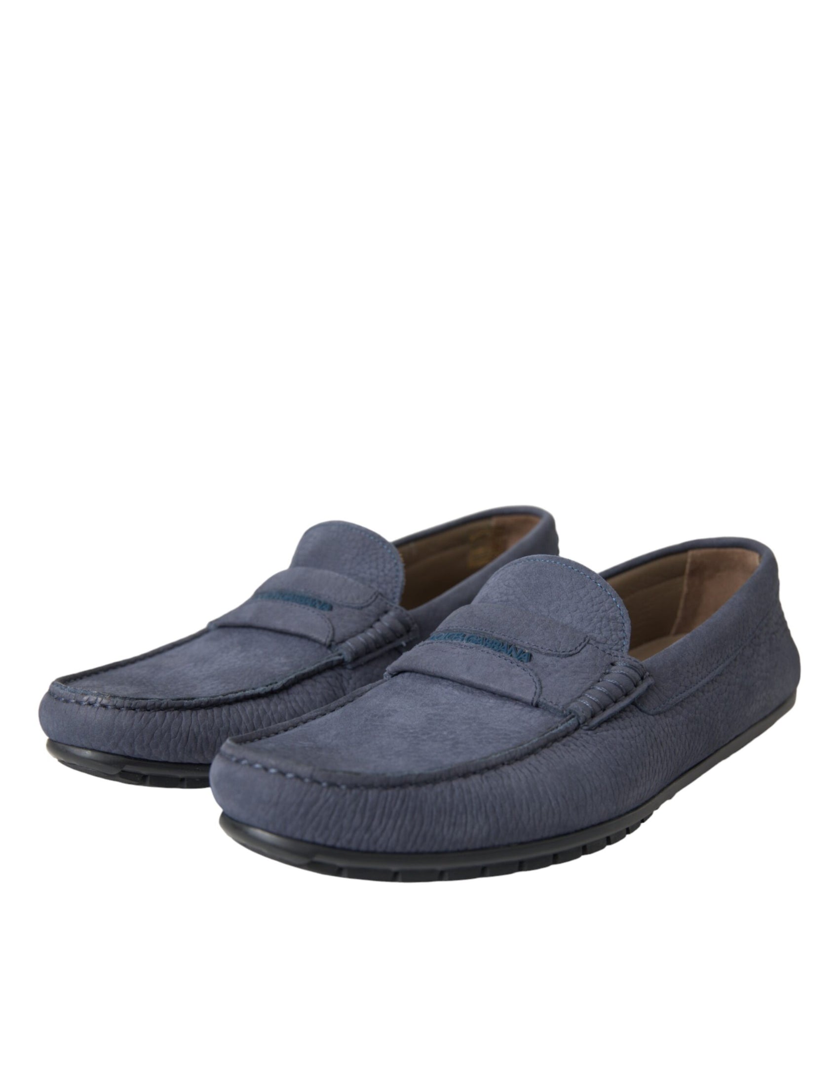 Mocassino Slip On in Pelle di Vitello Blu
