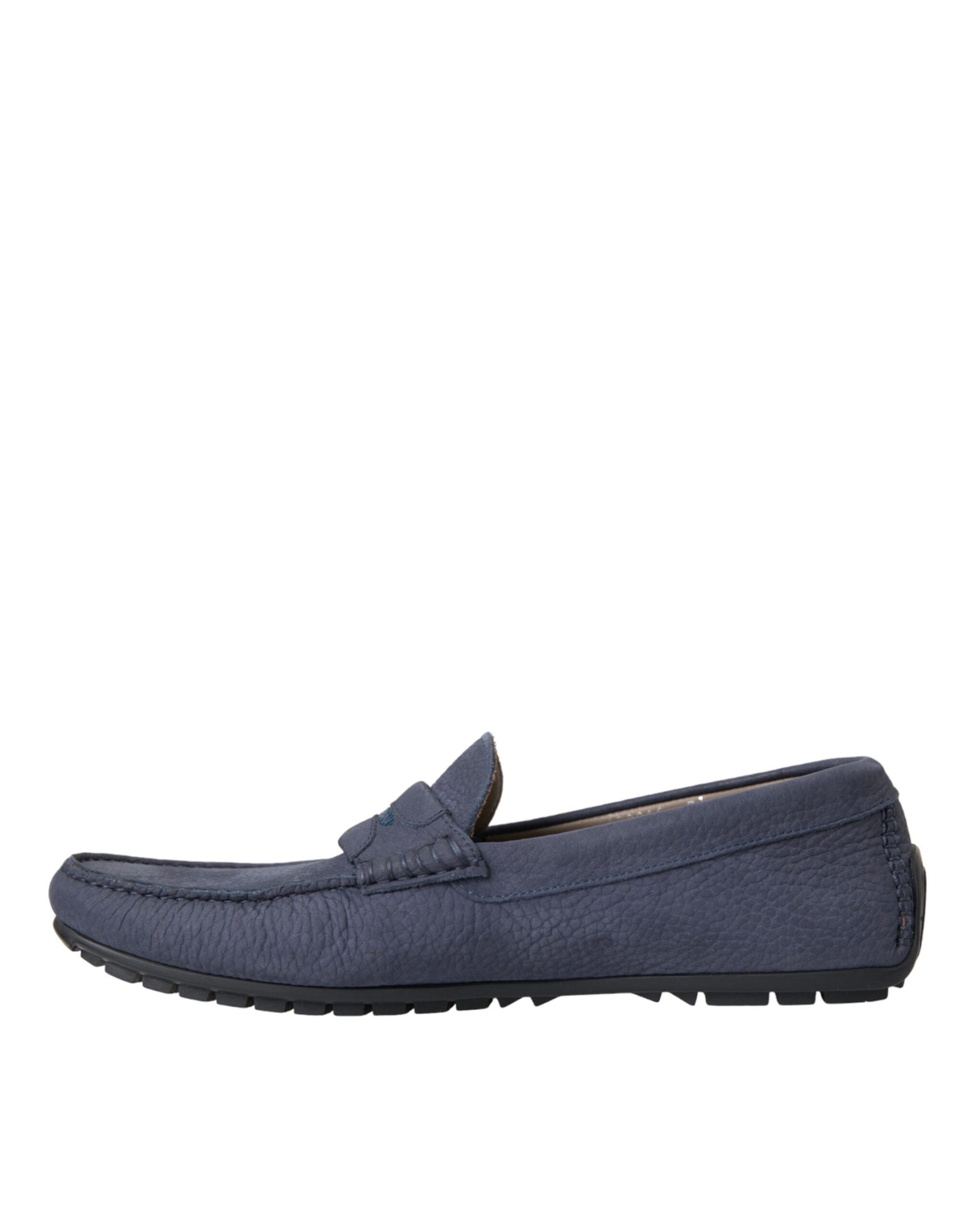 Mocassino Slip On in Pelle di Vitello Blu