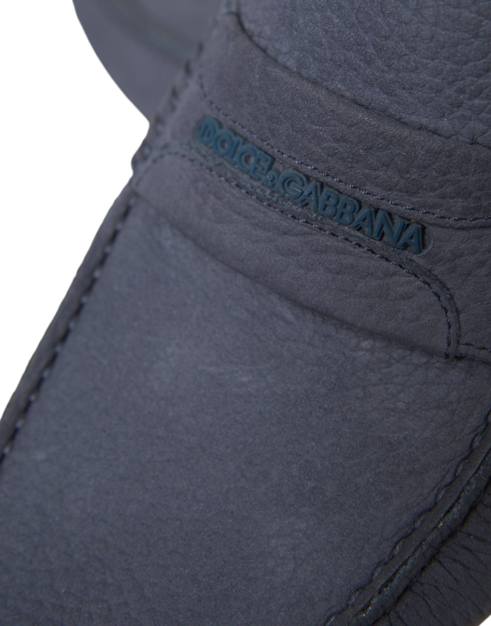 Mocassino Slip On in Pelle di Vitello Blu