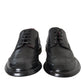 Black Leather Oxford Wingtip Formal Men Shoes