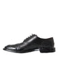 Black Leather Oxford Wingtip Formal Men Shoes