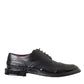 Black Leather Oxford Wingtip Formal Men Shoes