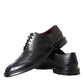 Black Leather Oxford Wingtip Formal Men Shoes