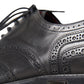 Black Leather Oxford Wingtip Formal Men Shoes