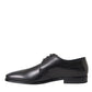 Black Leather Derby Formal Dress Men Shoes