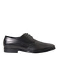 Black Leather Derby Formal Dress Men Shoes