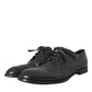 Black Leather Derby Formal Dress Men Shoes