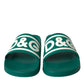 Green White Sandals Rubber Beachwear Shoes