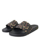 Multicolor Camouflage Leather Beachwear Men Shoes