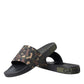 Multicolor Camouflage Leather Beachwear Men Shoes