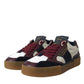 Multicolor Miami Leather Low Top Sneakers Shoes