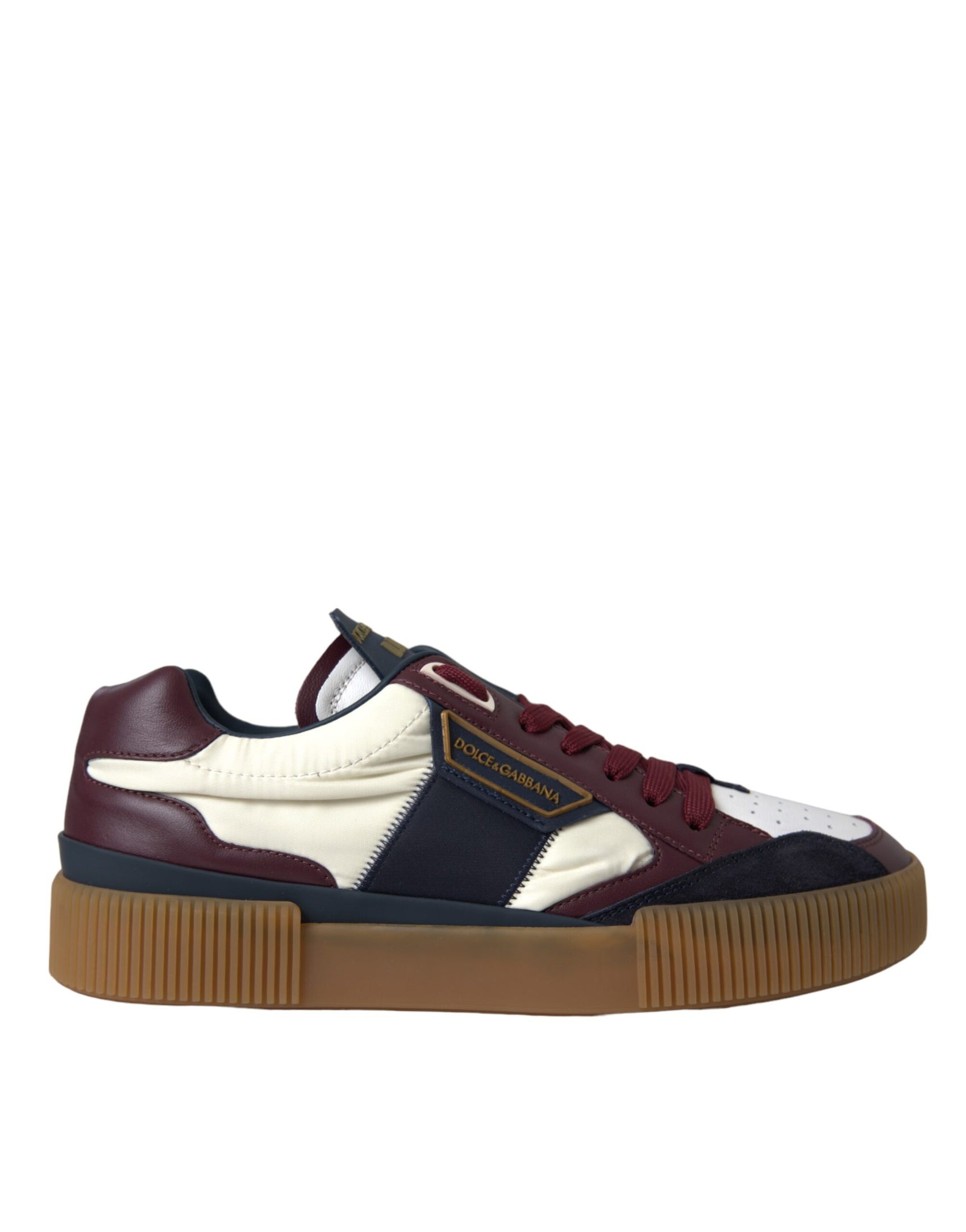 Mehrfarbige Miami Low Top Sneakers aus Leder