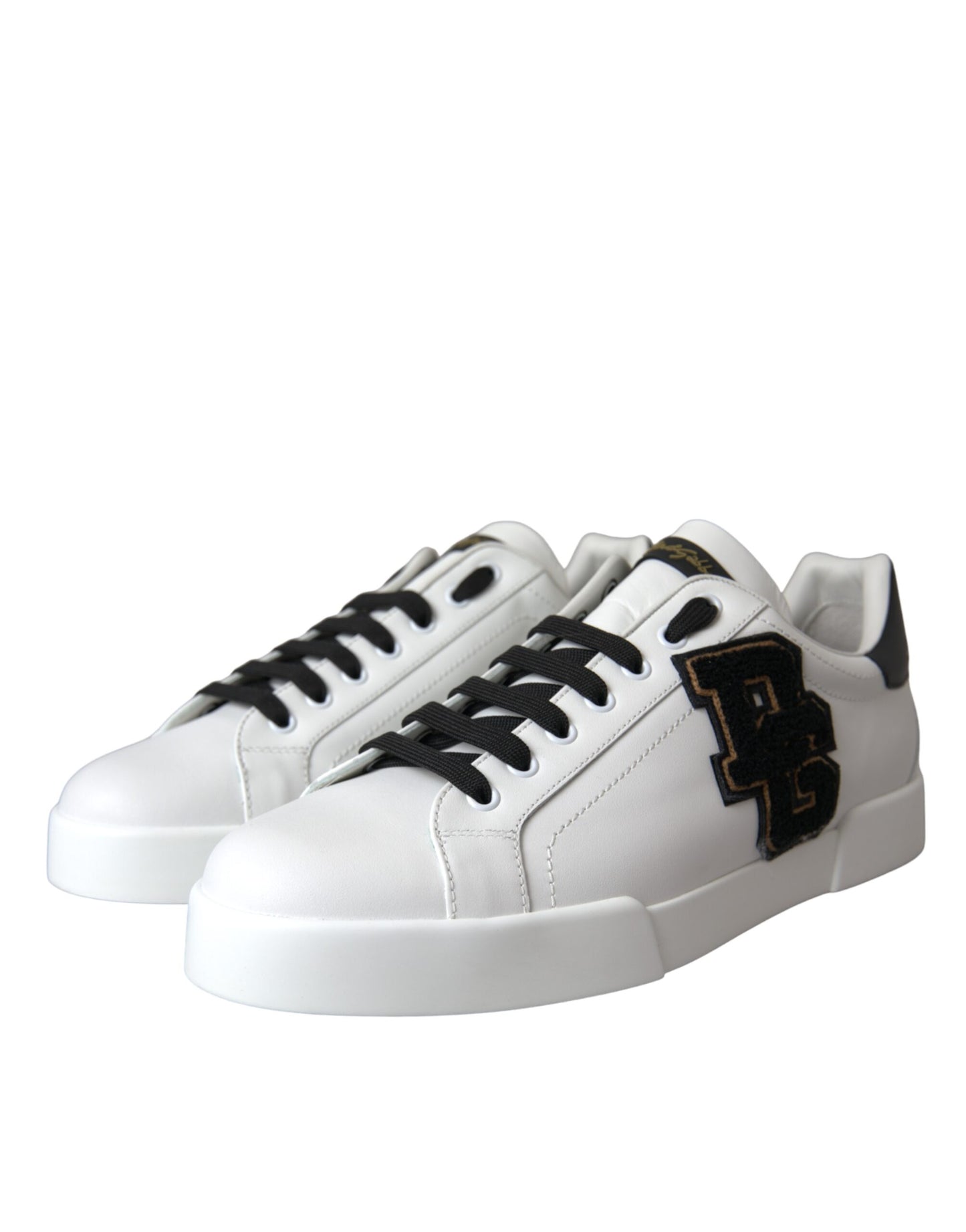 Scarpe da ginnastica basse casual con logo DG in pelle bianca