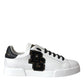 White Leather DG Logo Casual Low Top Sneakers Shoes