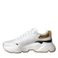 White Gold DAYMASTER Leather Sneakers Shoes