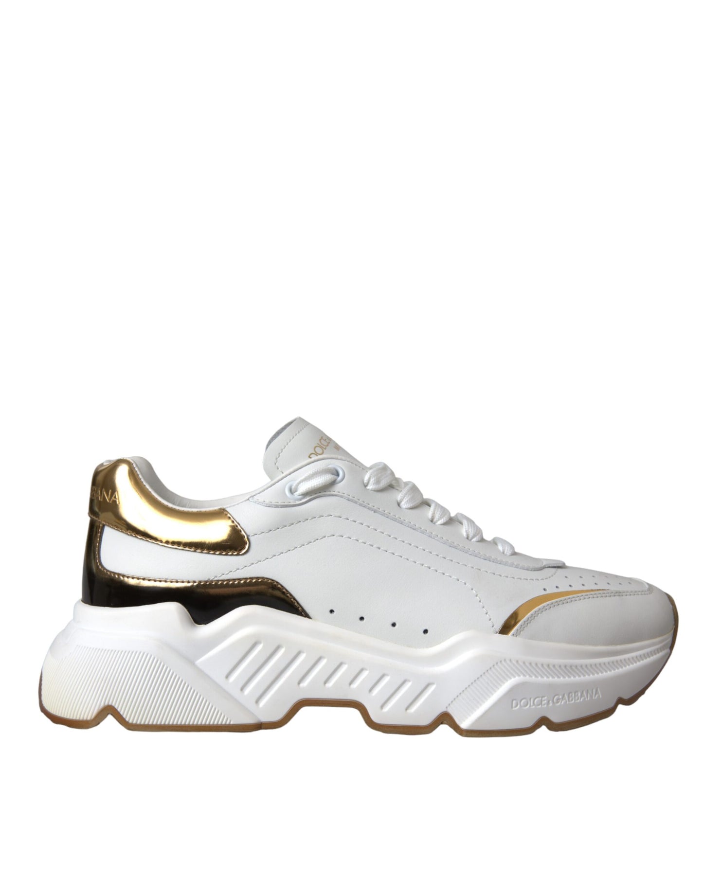 White Gold DAYMASTER Leather Sneakers Shoes