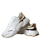 White Gold DAYMASTER Leather Sneakers Shoes