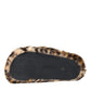 Brown Tiger Slippers Flats Sandals Shoes