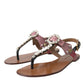 Multicolor Crystal Sandals Flip Flops Shoes