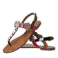 Multicolor Crystal Sandals Flip Flops Shoes