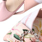 Pink Lily Crystal Cady Slingback Heel Shoes