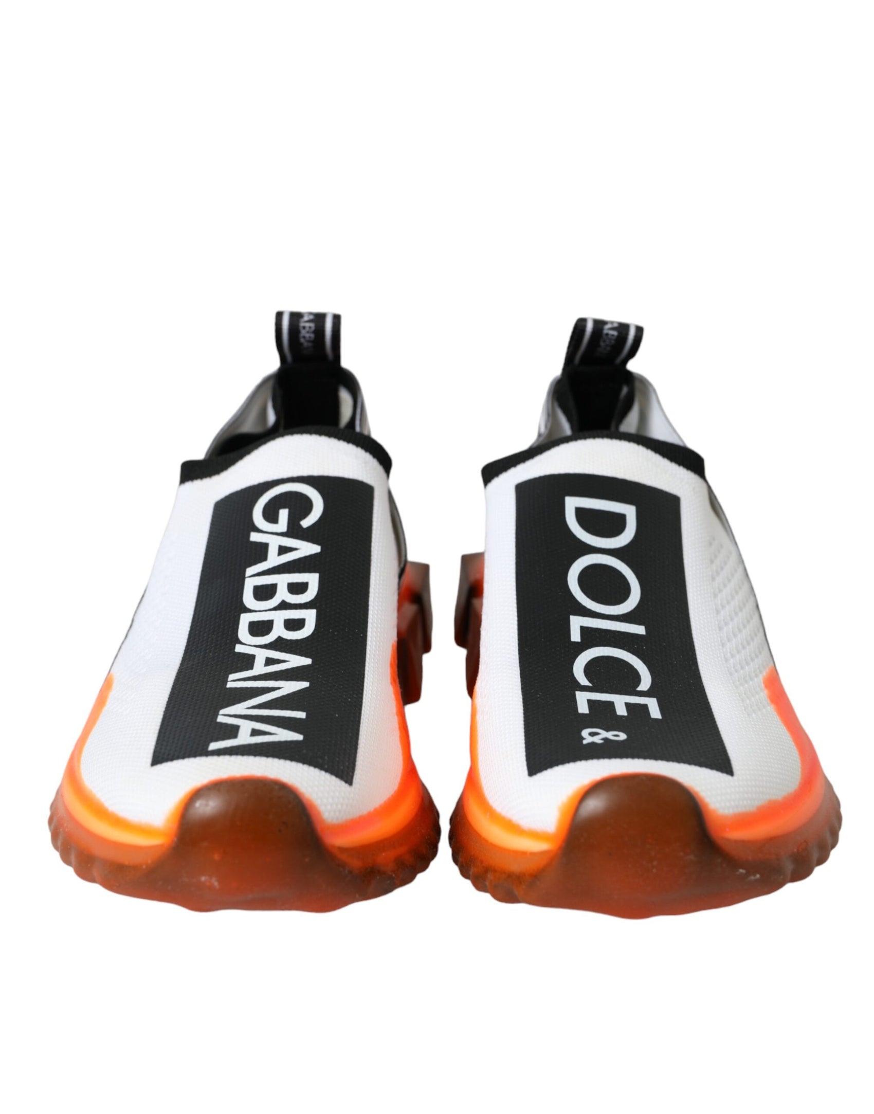 Sorrento Slip-On Sneakers in Schwarz/Weiß/Orange