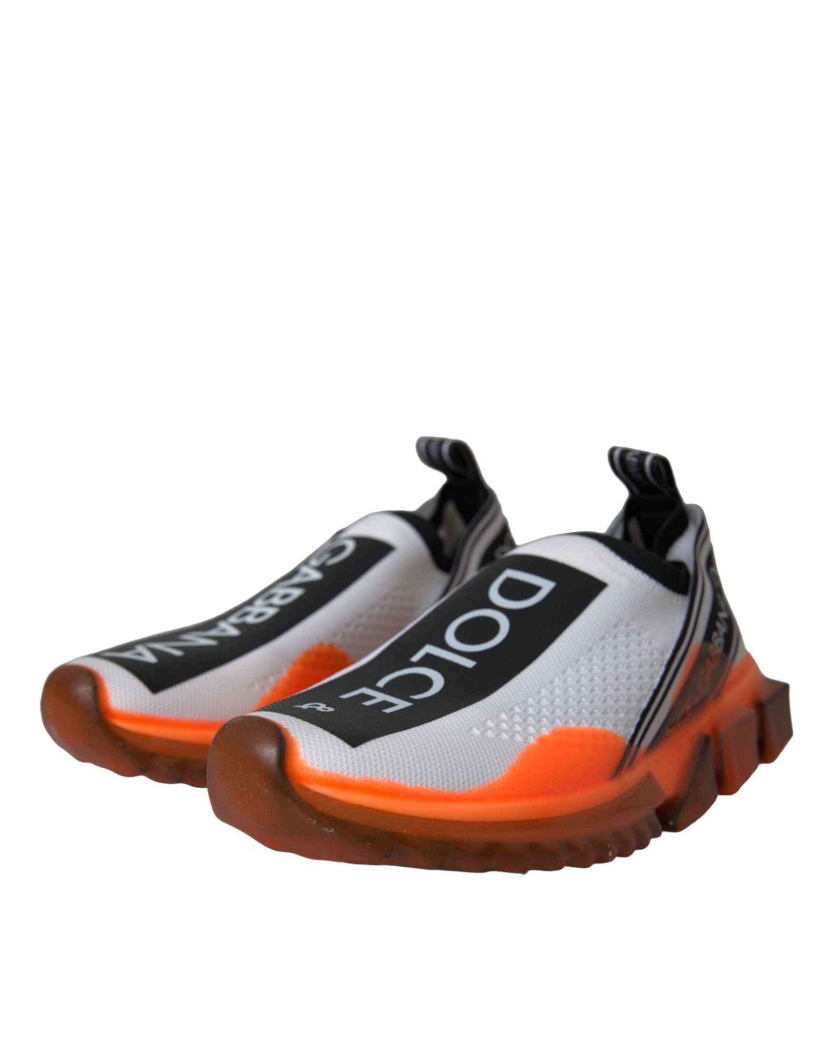 Sorrento Slip-On Sneakers in Schwarz/Weiß/Orange